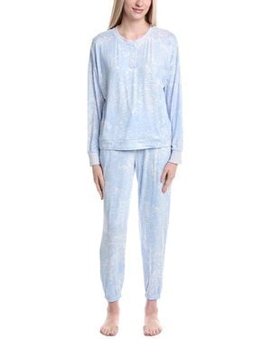 DKNY 2Pc Top & Jogger Lounge Set - Blue