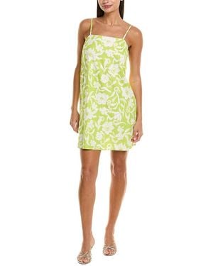FLORA BEA NYC Zora Linen-Blend Mini Dress - Yellow