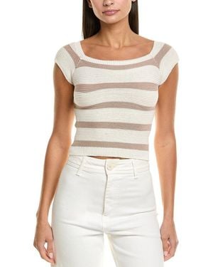 Vintage Havana Stripe Jumper - White