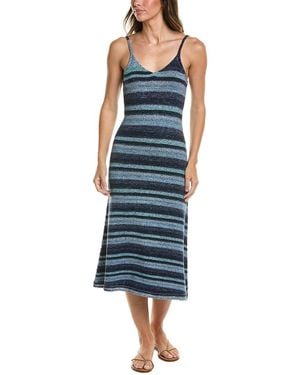 Autumn Cashmere Space Dye Midi Dress - Blue