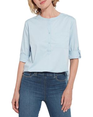 Lyssé New York Halo Detail Top - Blue