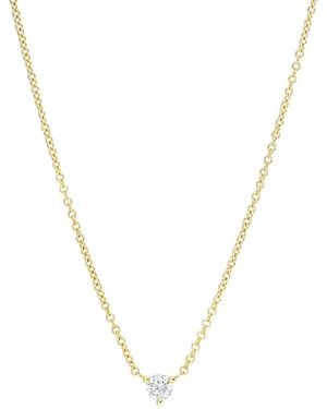 Nephora 14k Yellow Gold 0.15 Ct. Tw. Diamond Necklace - Metallic
