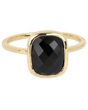 TIRAMISU 14K Plated 2.70 Ct. Tw. Onyx Ring - White