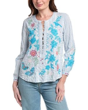 Johnny Was Petra Blouse - Blue