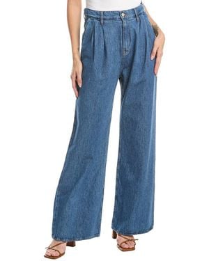 10 Crosby Derek Lam High Rise Pleated Carlisle Jean - Blue