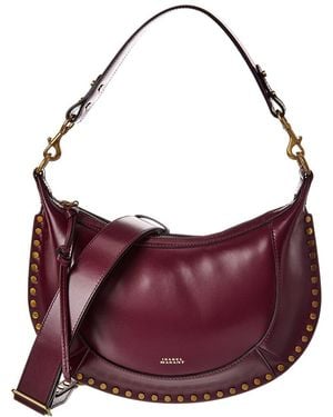 Isabel Marant Naoko Leather Hobo Bag - Purple