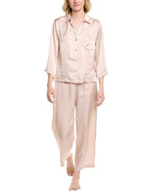 NATORI EDIT 2pc Ashley Icon Notch Pyjama Set - Pink