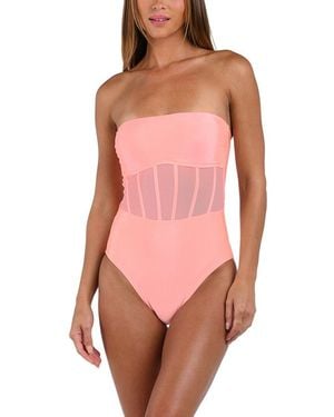 Sunshine 79 Sunshine Solids Bandeau One-Piece - Pink