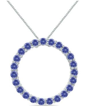 Diamond Select Cuts 2.95 Ct. Tw. Tanzanite Necklace - Blue