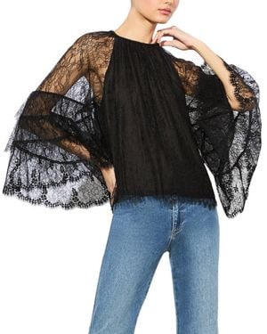 Alice + Olivia Delia Top - Black