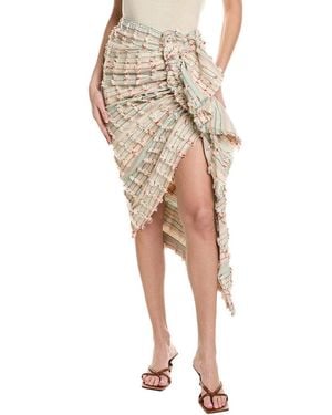 Just BEE Queen Tulum Midi Skirt - Natural