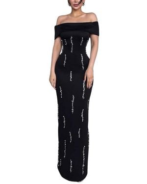 VERA DOLINI Maxi Dress - Black