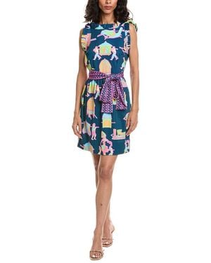 Gretchen Scott Girly Girl Palanquin Party Dress - Blue