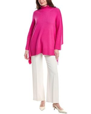 Valentino Wool & Cashmere-Blend Poncho Jumper - Pink