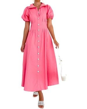 Tedora Midi Dress - Pink