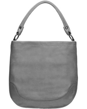 Frye Melissa Leather Hobo Bag - Grey
