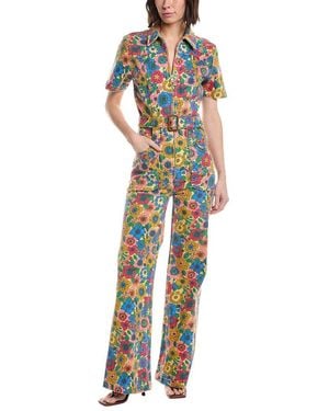 Mother The Hustler Roller Jumpsuit - Blue