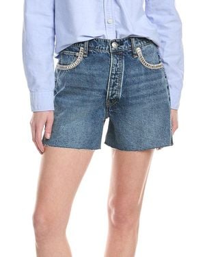 Rag & Bone Vintage Cut Off Jewel Short - Blue