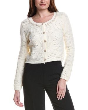 ANNA KAY Sandras Wool-Blend Cardigan - White