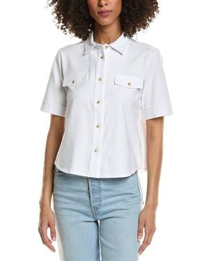tyler boe Classic Button Club Shirt - White