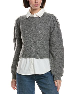 Ted Baker Pointelle Jumper - Grey