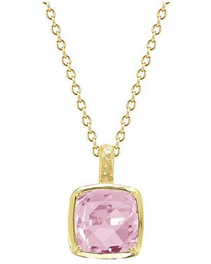 Reiss 14k 6.00 Ct. Tw. Rose Quartz Necklace - Pink
