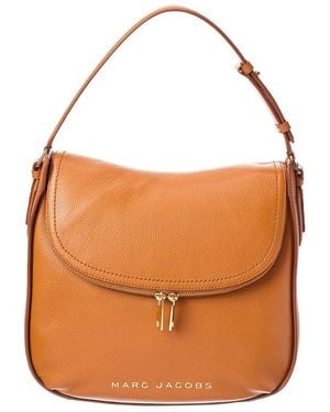 Marc Jacobs Leather Hobo Bag - Brown