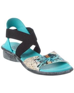 Arche Satia Leather Sandal - Blue