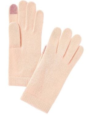 Portolano Cashmere Tech Gloves - White