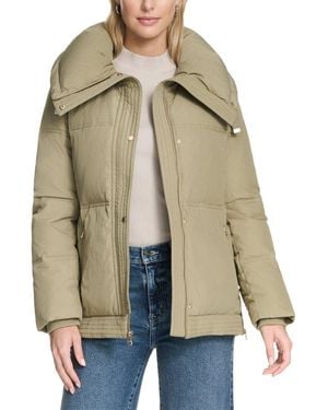 Cole Haan Twill Down Jacket - Natural