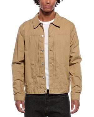 Officine Generale Leo Poplin Shirt - Natural
