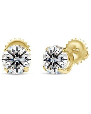 SuperJeweler 14K 2.00 Ct. Tw. Lab-Grown Diamond Earrings - Metallic