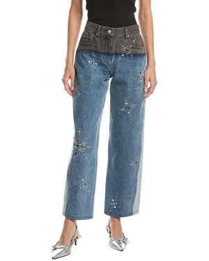 3.1 Phillip Lim Liberty Multi-Toned Slouchy Jean - Blue