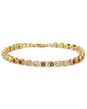 Liv Oliver 18K Plated Intertwined Bracelet - Metallic