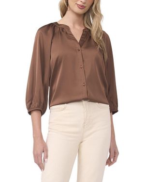 Vince Camuto Raglan Sleeve Blouse - Brown