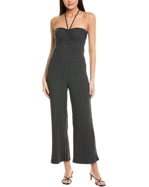 Project Social T Marseille Strapless Rib Jumpsuit - Black