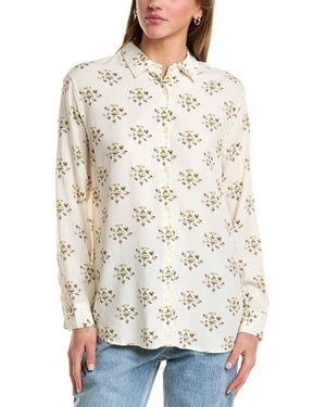 Kule Button Front Blouse - White