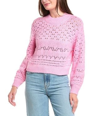 Saltwater Luxe Pointelle Jumper - Red