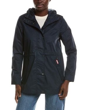 HUNTER Adela Waterproof Classic Rain Jacket - Blue