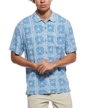 Tommy Bahama Veracruz Cay Bandana Camp Shirt - Blue