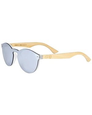 Earth Wood Tulum 52Mm Polarized Sunglasses - Metallic
