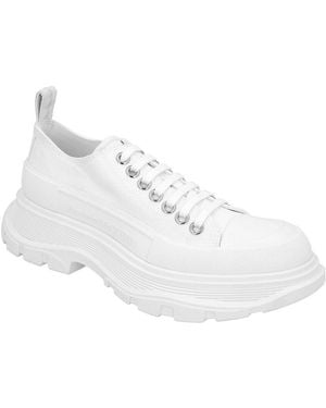 McQueen Canvas Tread Sneaker, Never Worn (Authentic Pre- Loved) - White