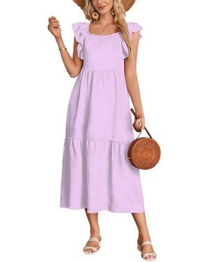Dilireba Midi Dress - Purple