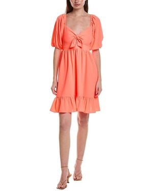 Saltwater Luxe Solid Mini Dress - Red