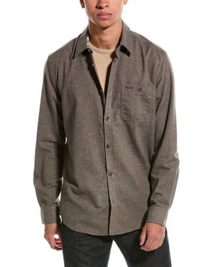 Point Zero Light Brush Flannel Herringbone - Brown