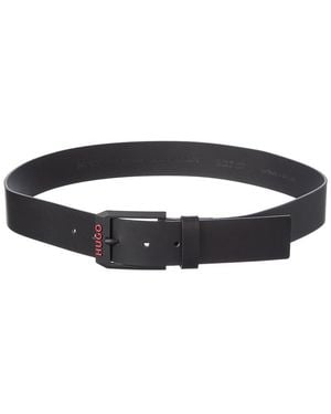 BOSS Gelio Leather Belt - Black