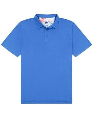 Robert Graham Axelsen Knit Polo Shirt - Blue