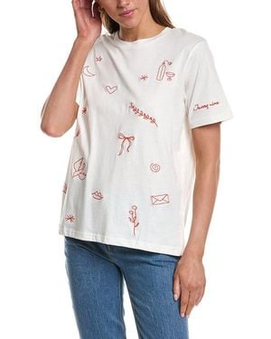 Ichi Ihmajou Crewneck Short Sleeve T-Shirt - White