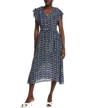 Garrie B All Over Midi Dress - Blue