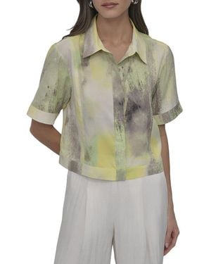 DKNY Printed Camp Shirt - Grey